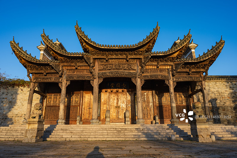 鸠兹古镇梨园堂图片素材