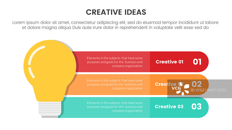 创意理念概念信息图3点阶段图片素材