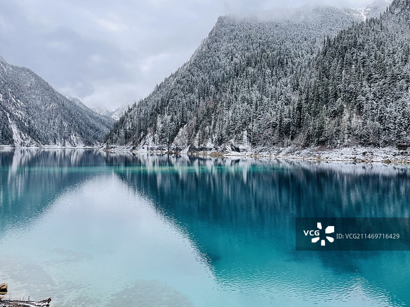 九寨雪景图片素材