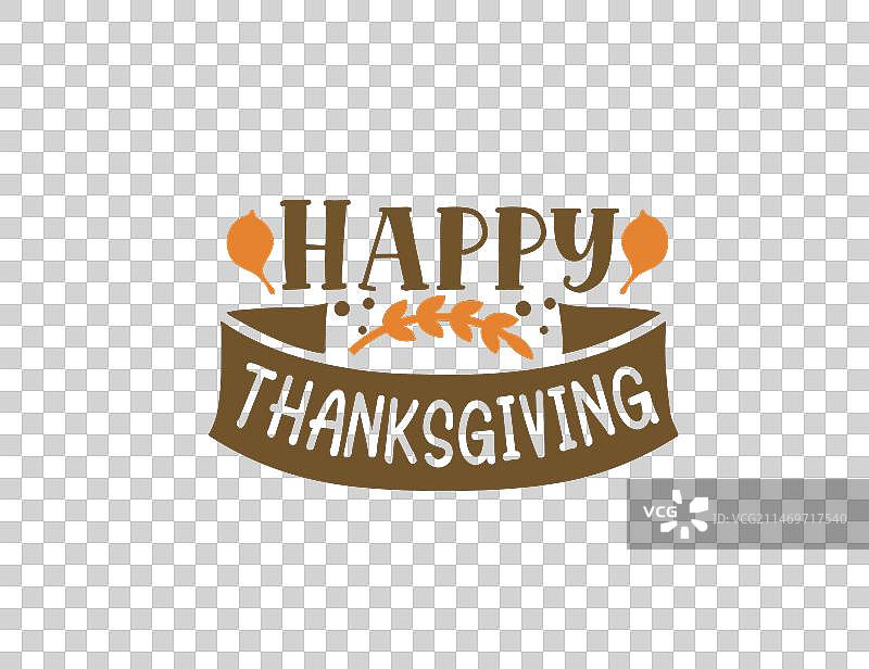 感恩节快乐排版T恤设计图片素材