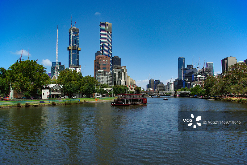 墨尔本德拉河上风光图片素材
