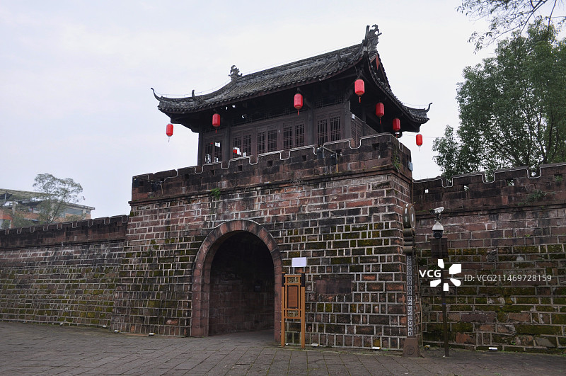 雅安芦山汉姜古城图片素材