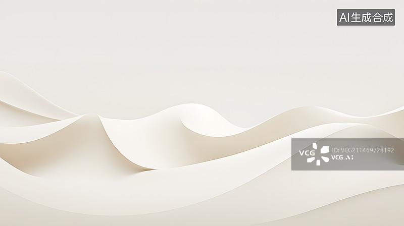 【AI数字艺术】AIGC:抽象背景 白色 简单弯曲 波浪 未来 科技 壁纸图片素材