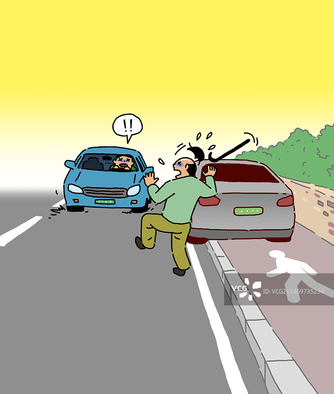 插图、行人道、道路、民事诉状、投诉状图片素材