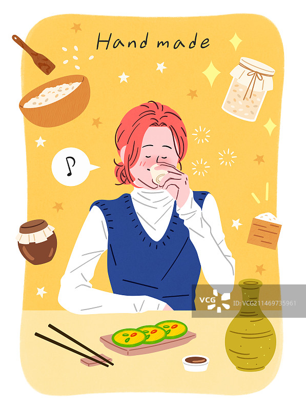 爱好与手工，包含女性、酒类及美食元素图片素材