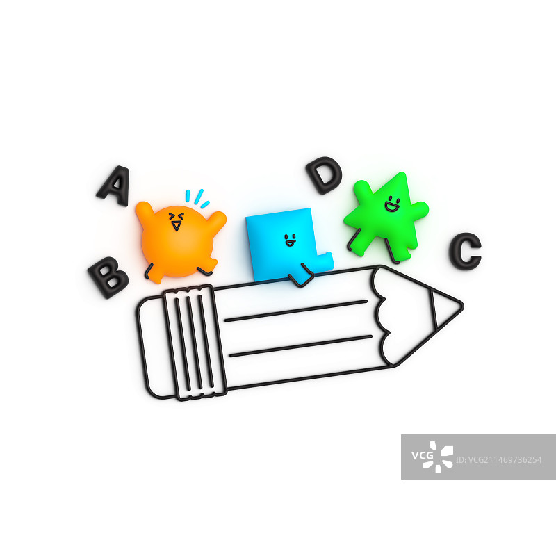 插画：角色、基础教育、英语教育图片素材