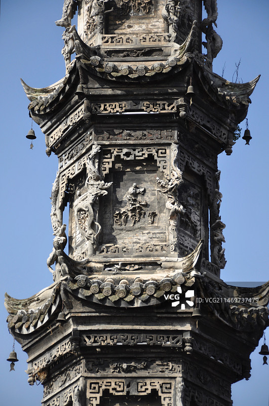 成都崇州街子古镇字库塔图片素材