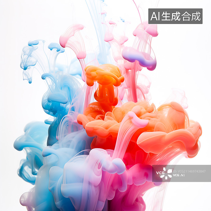 【AI数字艺术】液体背景图片素材