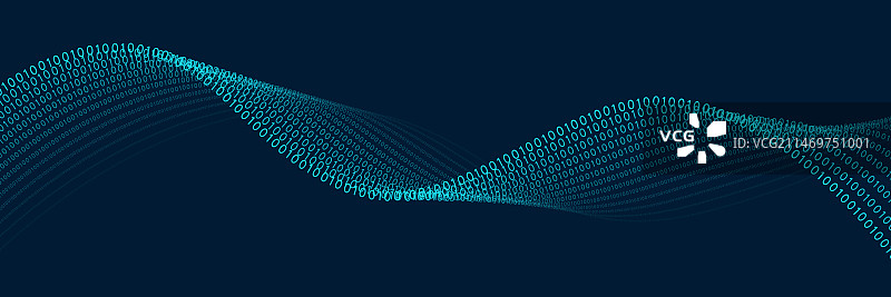 二进制代码组成的数据流科技背景图片素材