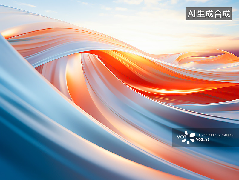 【AI数字艺术】抽象流动质感壁纸背景图片素材