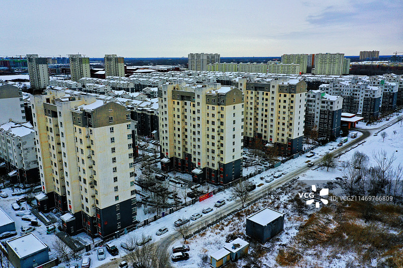 雄安新区雄县下了两天两夜的雪 （雄县风光）图片素材