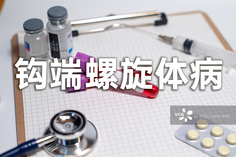 钩端螺旋体病（Leptospirosis） 钩体病 细螺旋体症 威尔士病概念图片素材