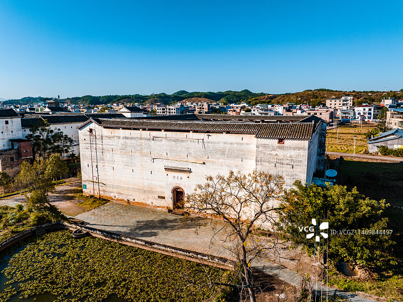 中国广东省河源市和平县石镇村林寨古村落图片素材