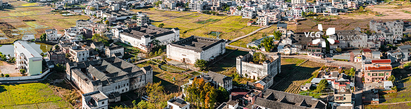 中国广东省河源市和平县石镇村林寨古村落图片素材