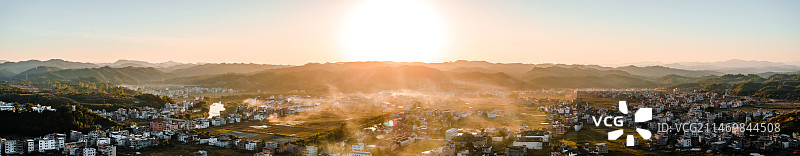 中国广东省河源市和平县石镇村林寨古村落图片素材