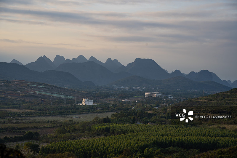 桂林磨盘山风光图片素材