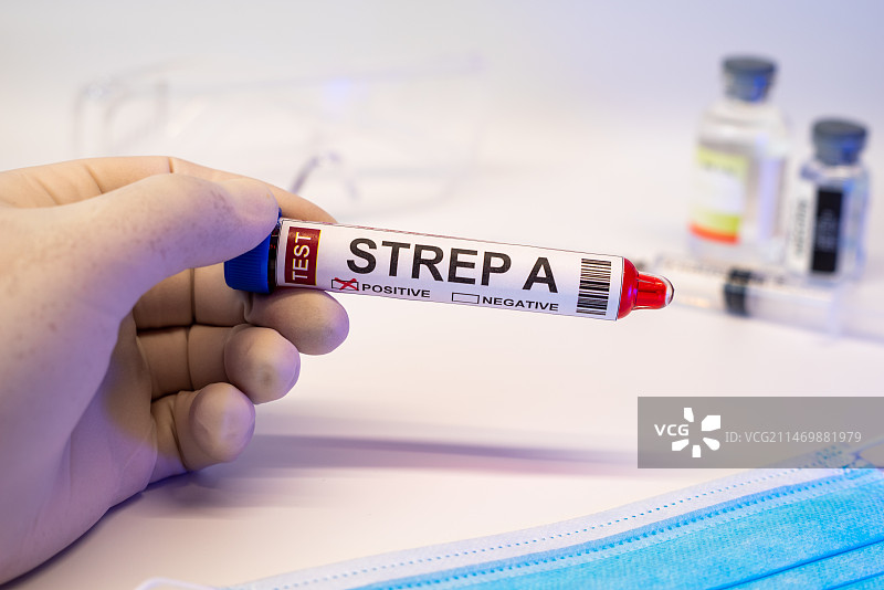 A型链球菌病毒血样，医疗卫生防疫主题图片素材