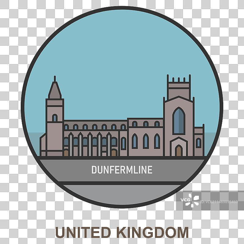 英国的城市和城镇：邓弗姆林图片素材