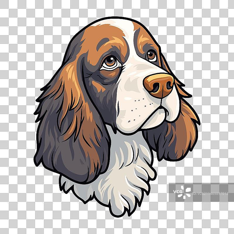 英国激飞猎犬卡通形象图片素材