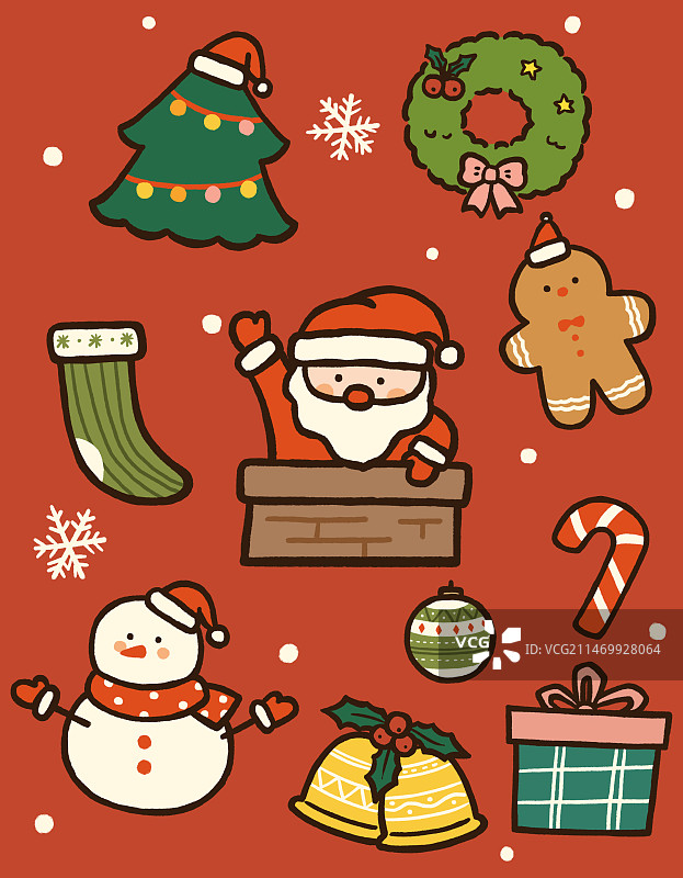 圣诞节插画图片素材