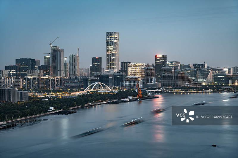 上海前滩风光图片素材