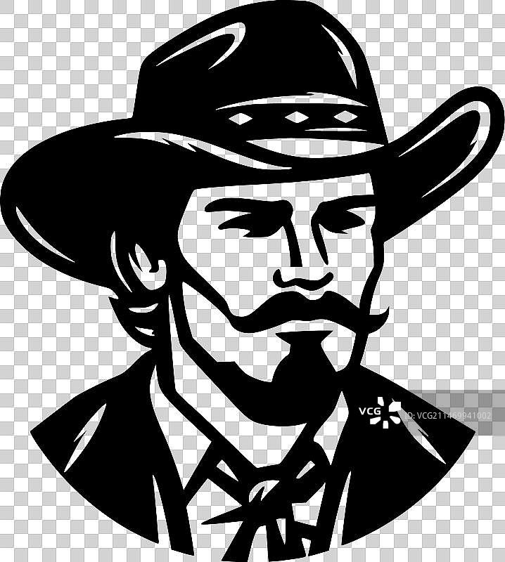 西方-黑白孤立的图标图片素材