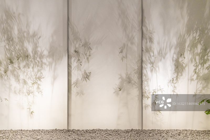 设计背景朦胧的竹子屏风图片素材