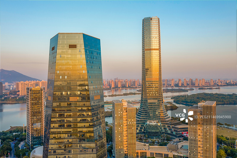 福建厦门集美杏林湾落日图片素材