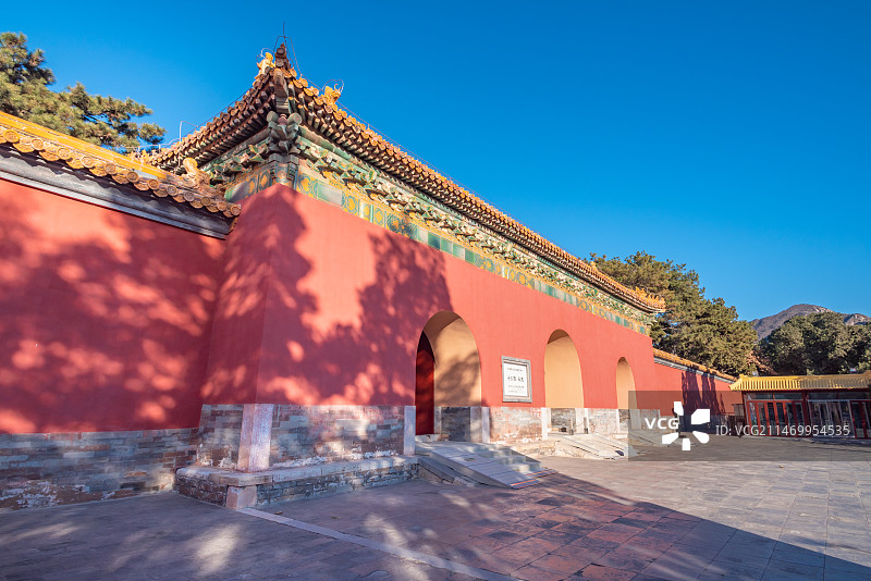 北京明十三陵长陵陵门大宫门图片素材