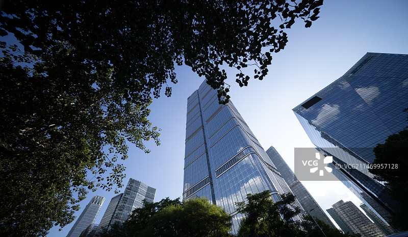 北京国贸CBD商圈道路交通图片素材