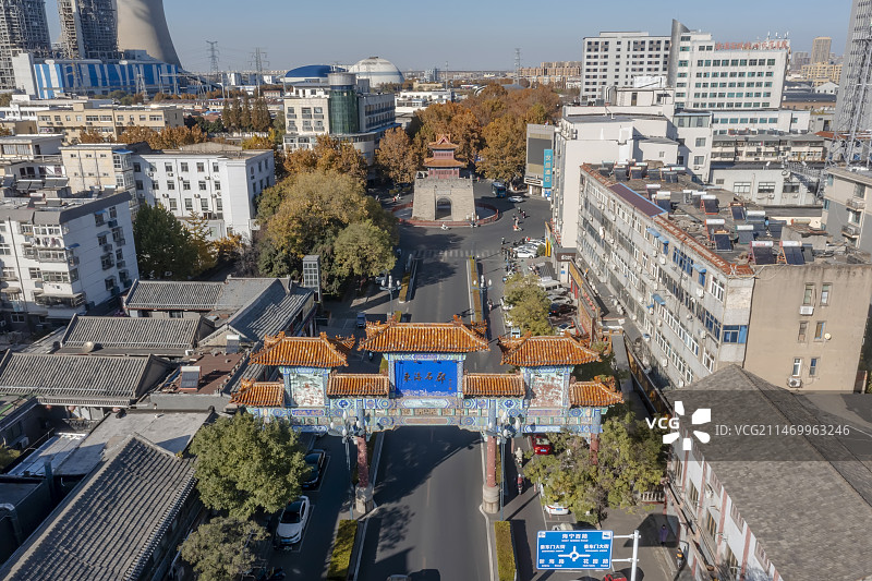海州幸福路牌楼图片素材