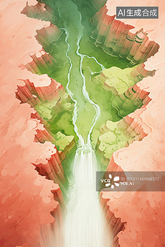 【AI数字艺术】中国画山水风景图片素材