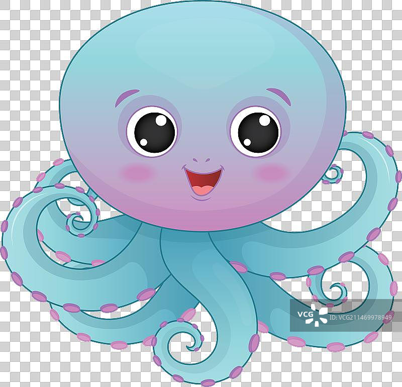 可爱卡通小章鱼图片素材