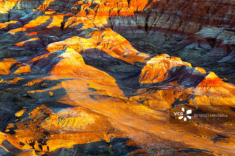 新疆阿勒泰富蕴县五彩城图片素材