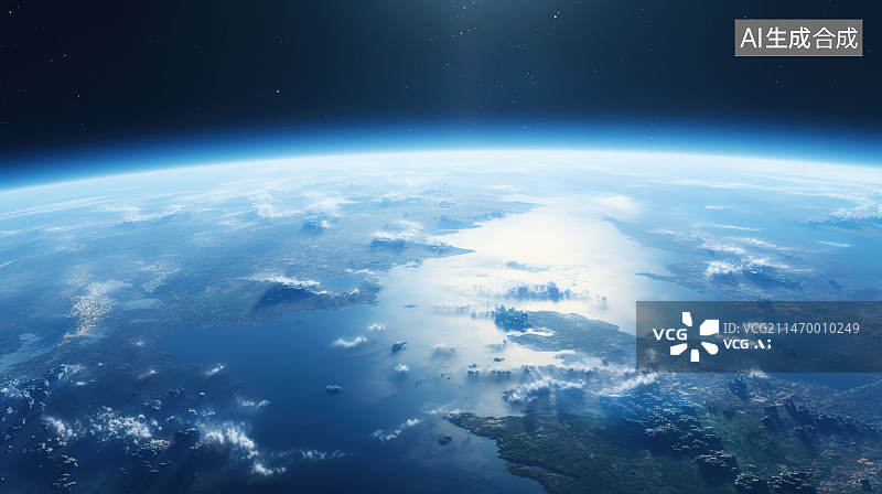 【AI数字艺术】飞机上的城市风光图片素材