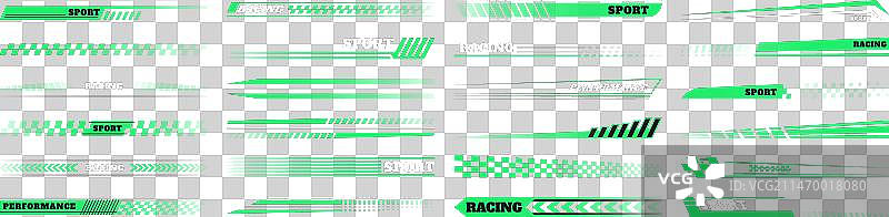 汽车赛车条纹速度线贴纸图形图片素材