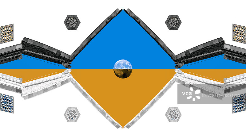 极简摄影之中式建筑构成+南京图片素材