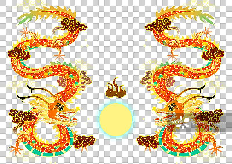 春节龙元素图片素材