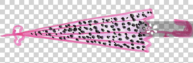 卡通雨伞儿童手绘水彩画元素图片素材