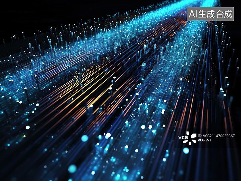 【AI数字艺术】黑色背景下被照亮的抽象图案的全帧照片图片素材