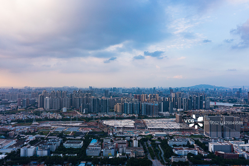 广州荔湾广钢新城航拍图片素材