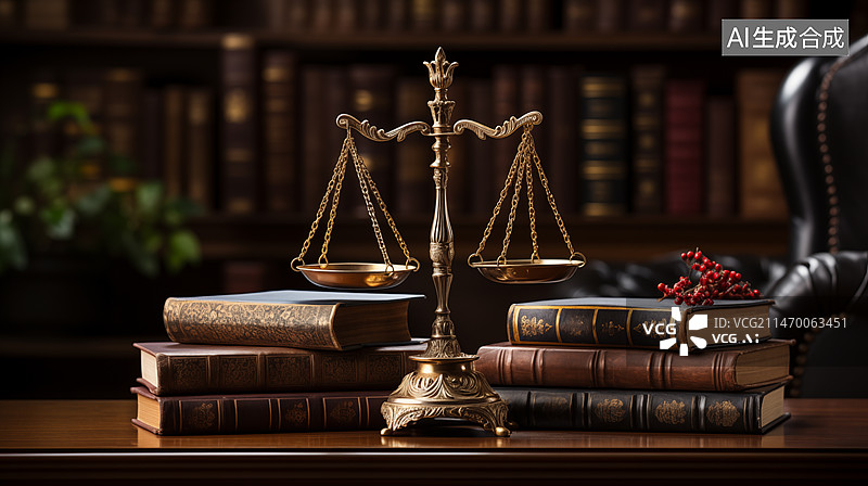 【AI数字艺术】公平秤图片素材