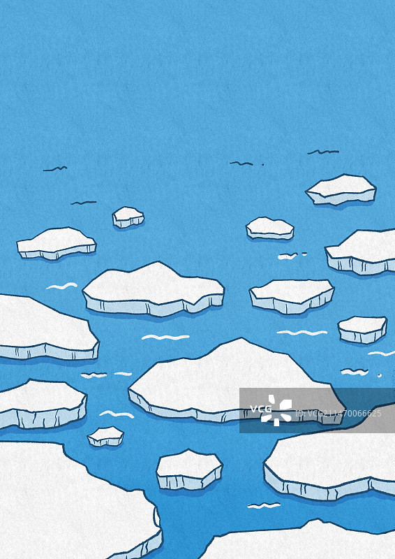 浮冰插画图片素材