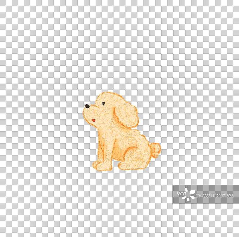 可爱小狗插画图片素材