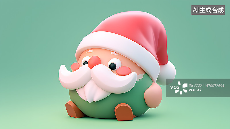 【AI数字艺术】圣诞老人插画图片素材