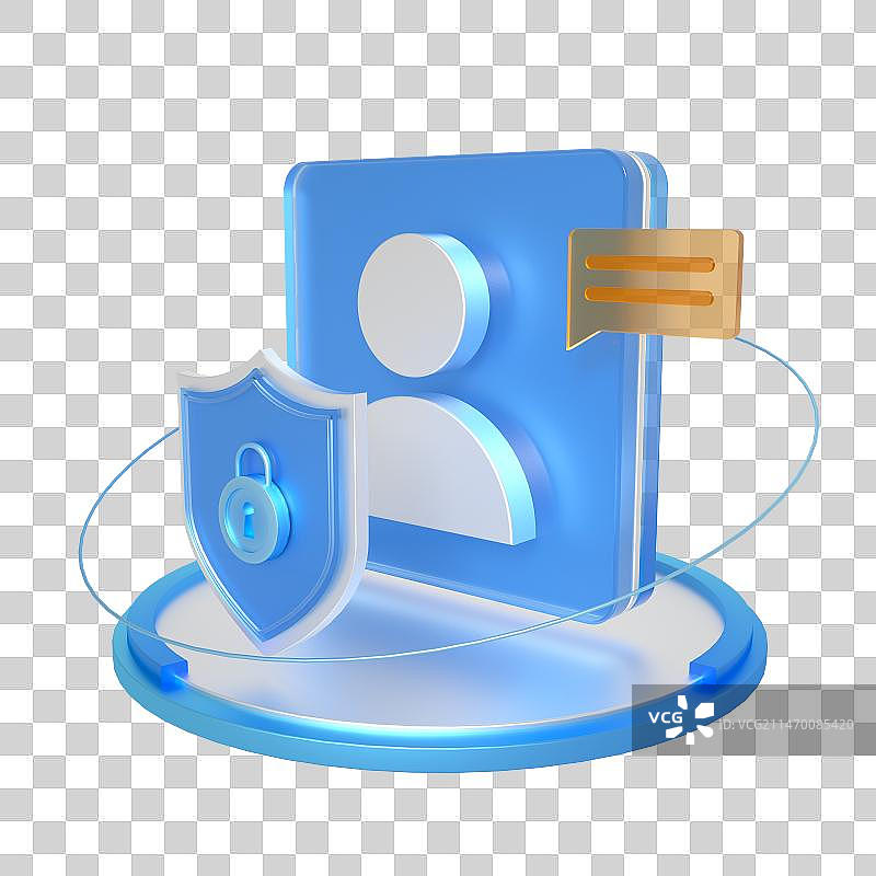 3D渲染金融理财透明磨砂图标图片素材