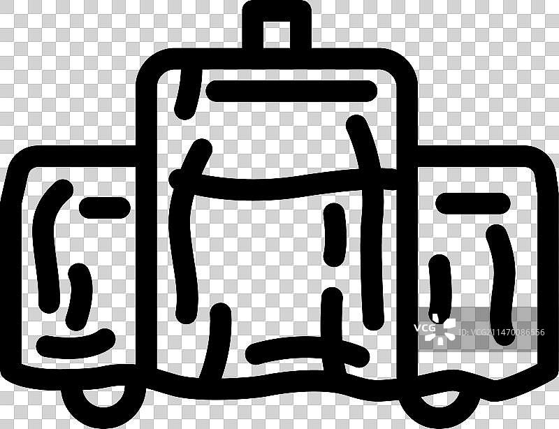 吸烟者线条图标封面图片素材