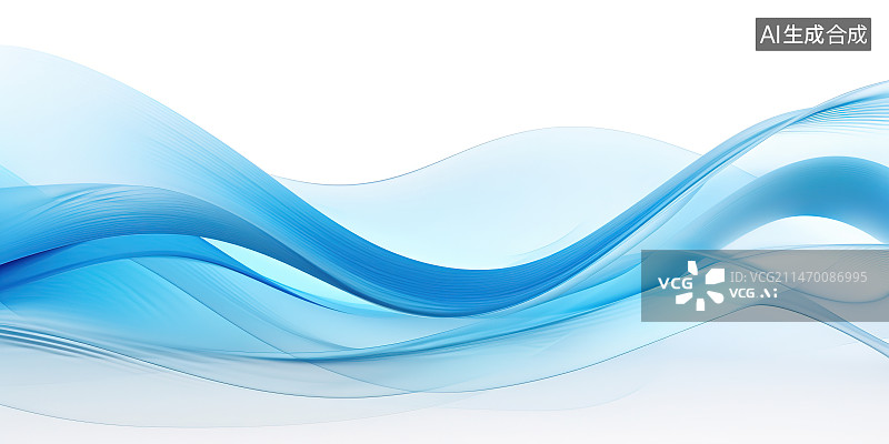 【AI数字艺术】蓝色背景下蓝色颜料的特写镜头图片素材