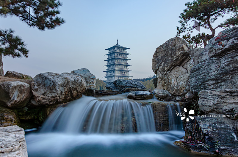 西安世博园长安塔图片素材