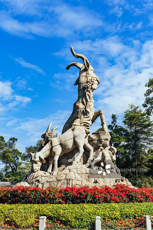 广州越秀公园五羊石像图片素材